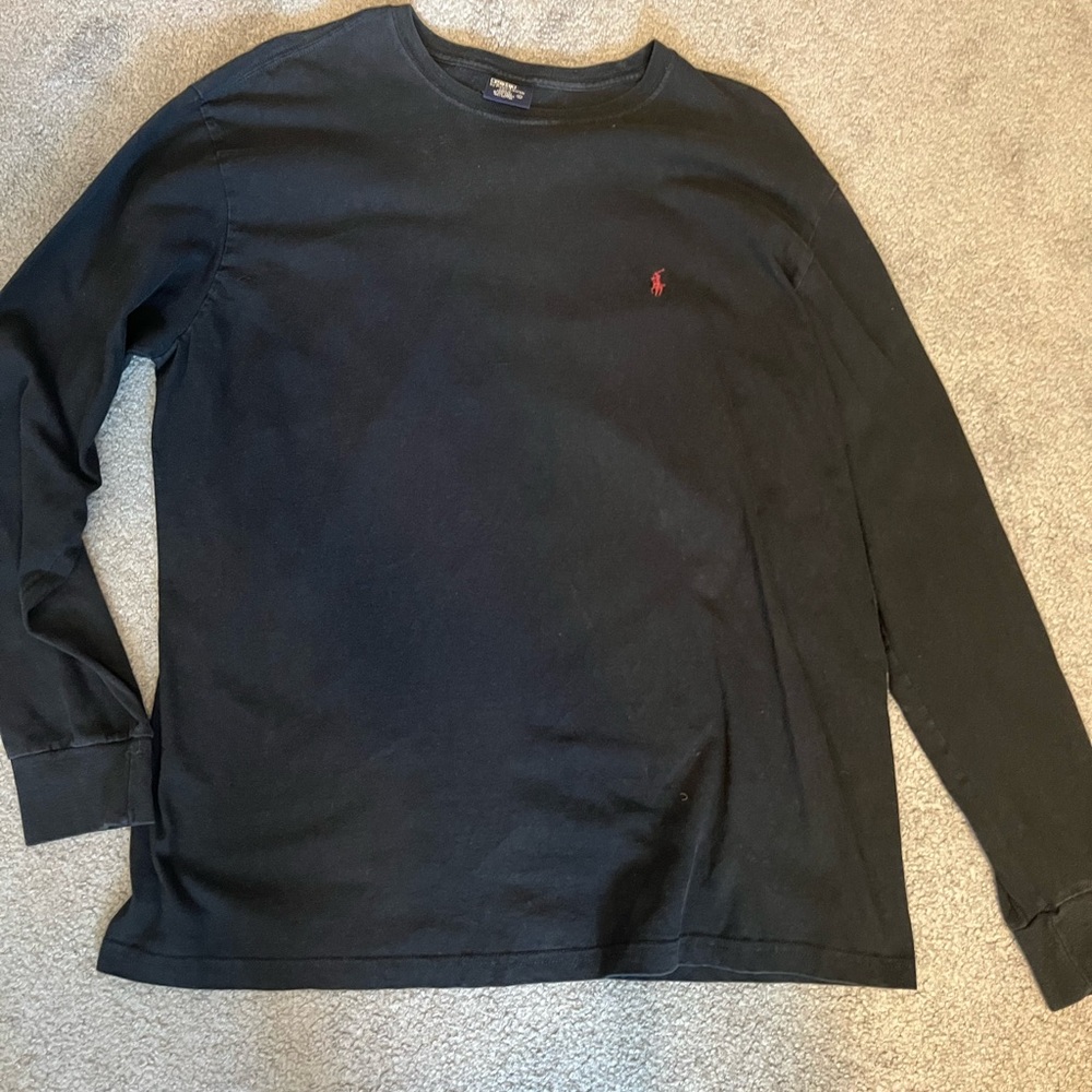 Black polo sweatshirt men’s large like new